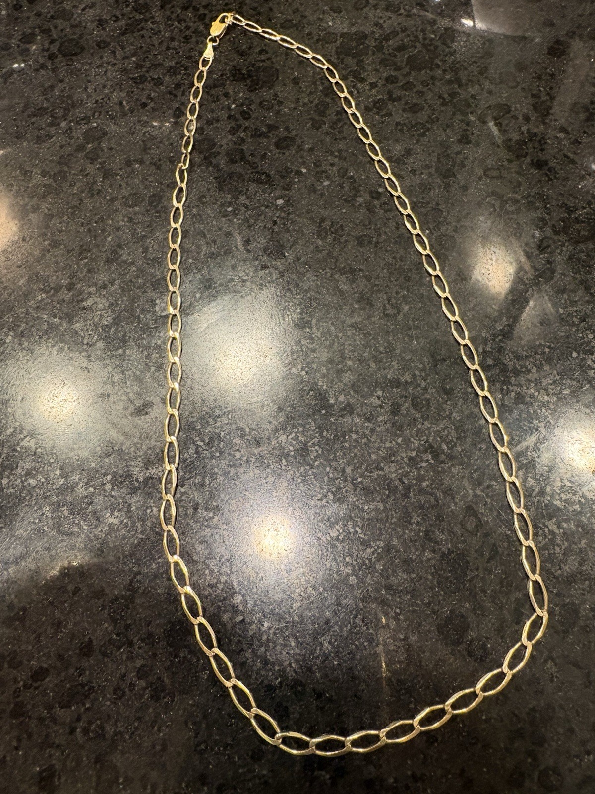 18.5” Oval Link Chain in Solid 10k Gold
