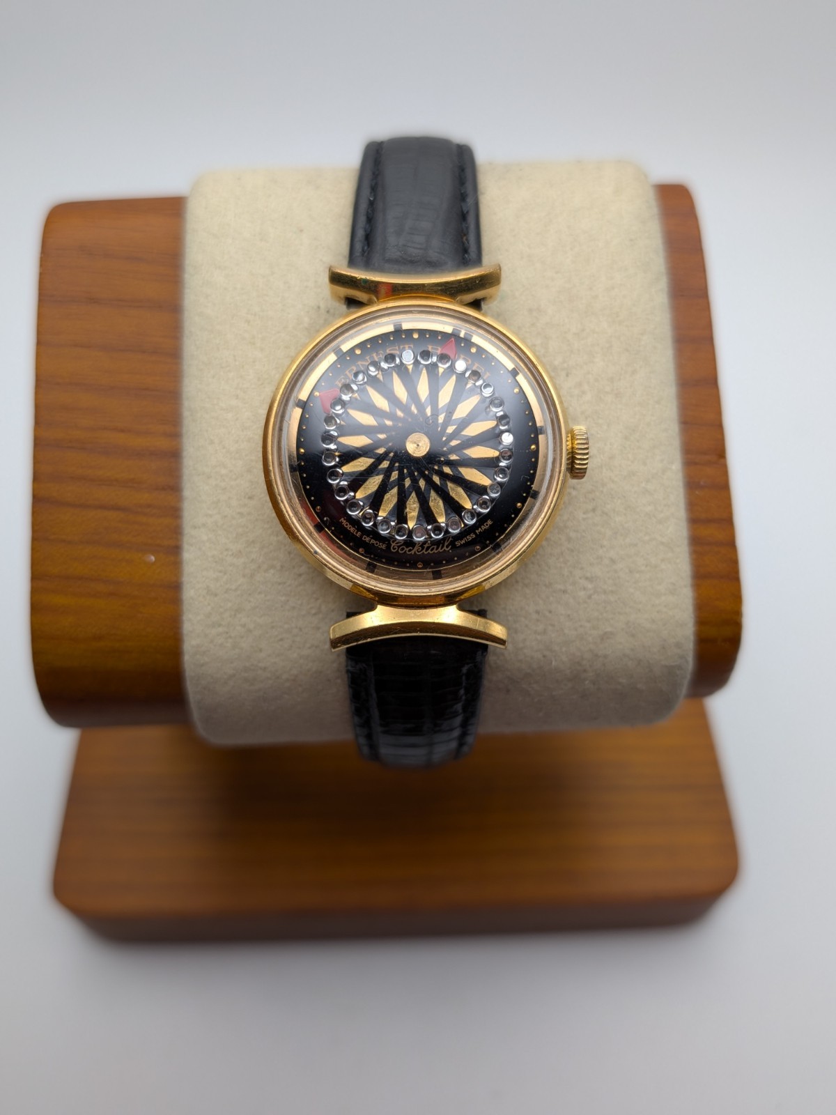 Vintage Ernest Borel Ladies Kaleidoscope Cocktail Watch. Mechanical Wind Working