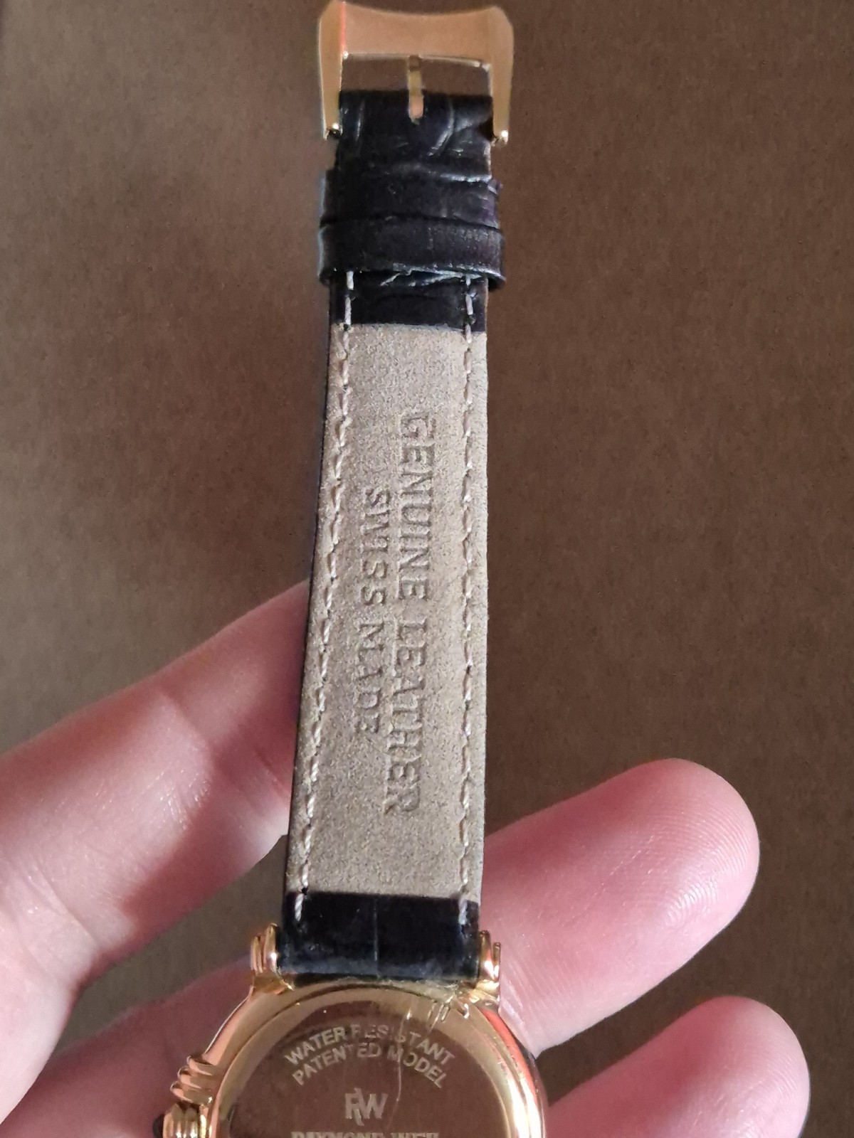 Raymond Weil Ladies Leather Strap Watch Vintage 9955 Working