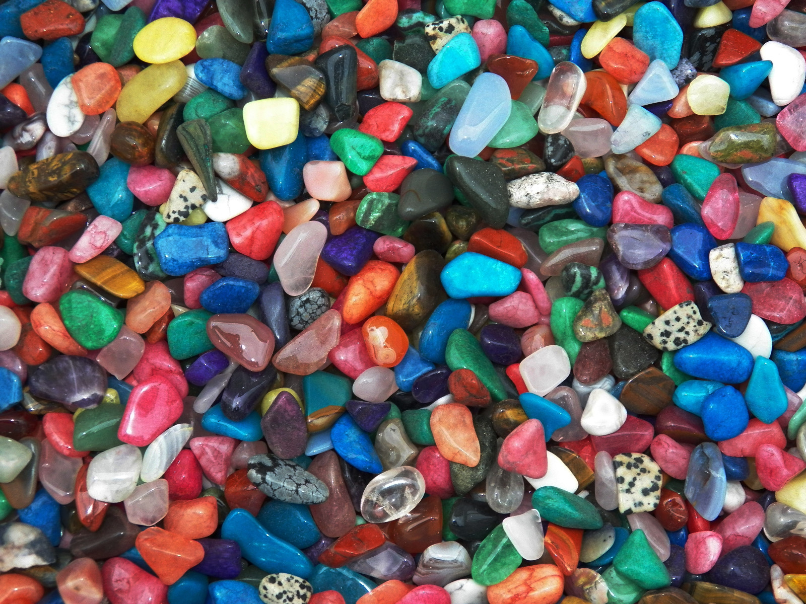 3000 Carat Lots of Size #3 Tumbled Polished Gemstones + A FREE Faceted Gemstone
