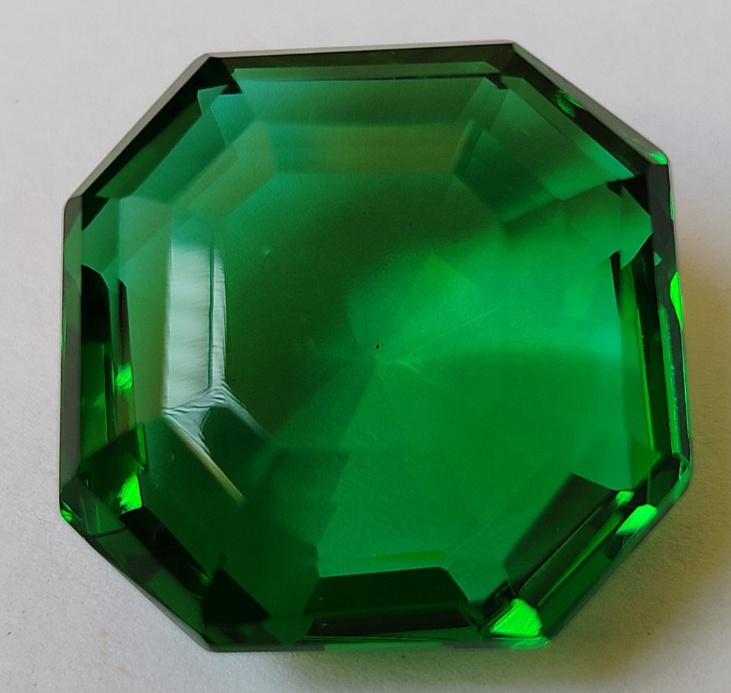 84.55 Ct. Large Asscher Cut Colombian Green Emerald Loose Gemstone Gift 4 Women