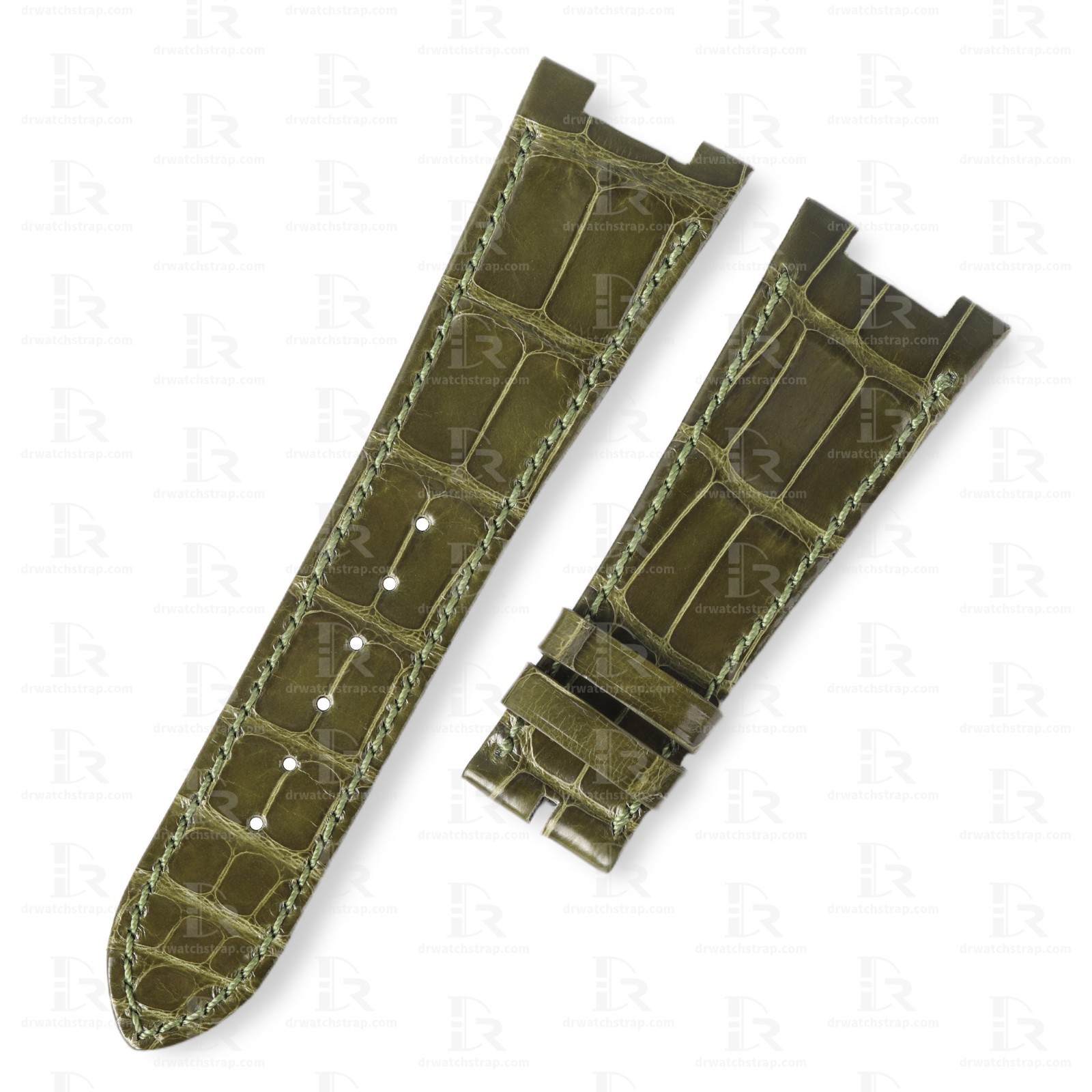 Dark Brown Croco leather strap for Patek Philippe Nautilus 5712 5711 7010