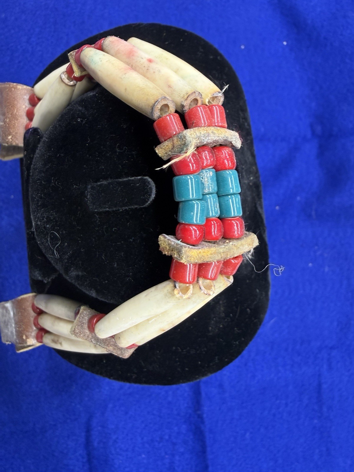 Handmade Native American Hair Pipe Choker Abalone Shell Beaded Necklace Set 4 +