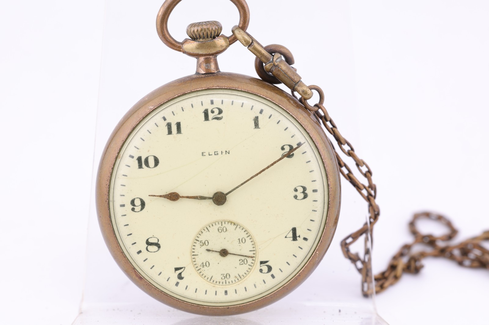 ELGIN 291, 16s 7j, NAPOLEON 10yr GF POCKET WATCH, 20876991, FOR REPAIR (JX)