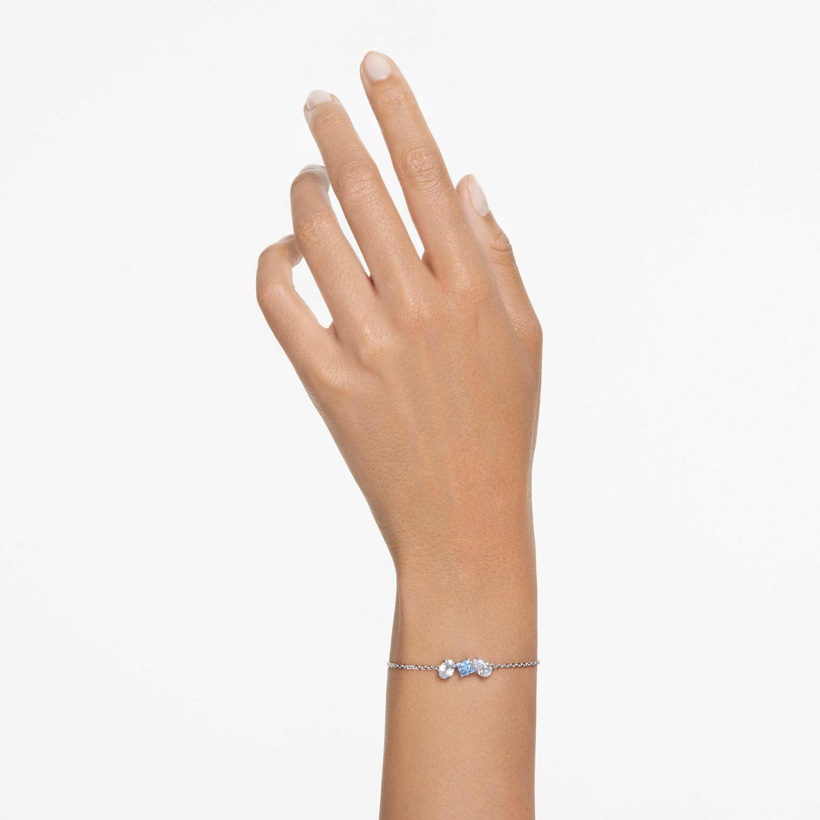 Swarovski Mesmera Bracelet Mixed Cuts, Blue, Rhodium Plated 5668359