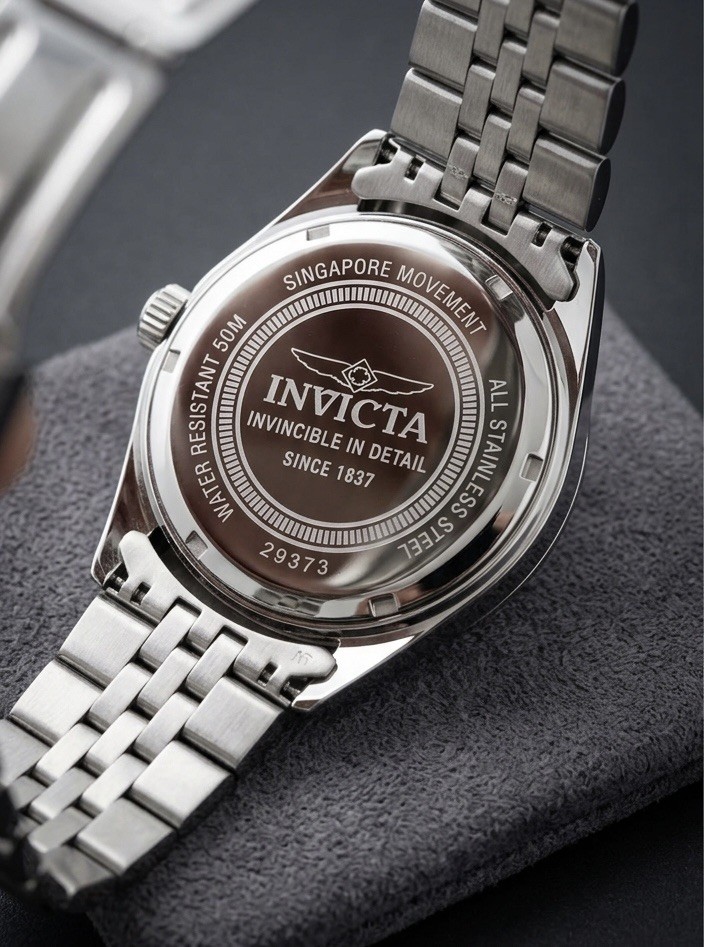 Invicta Specialty 43mm Mens Stainless Steel Watch Silver Dial 29373 50M jubilee