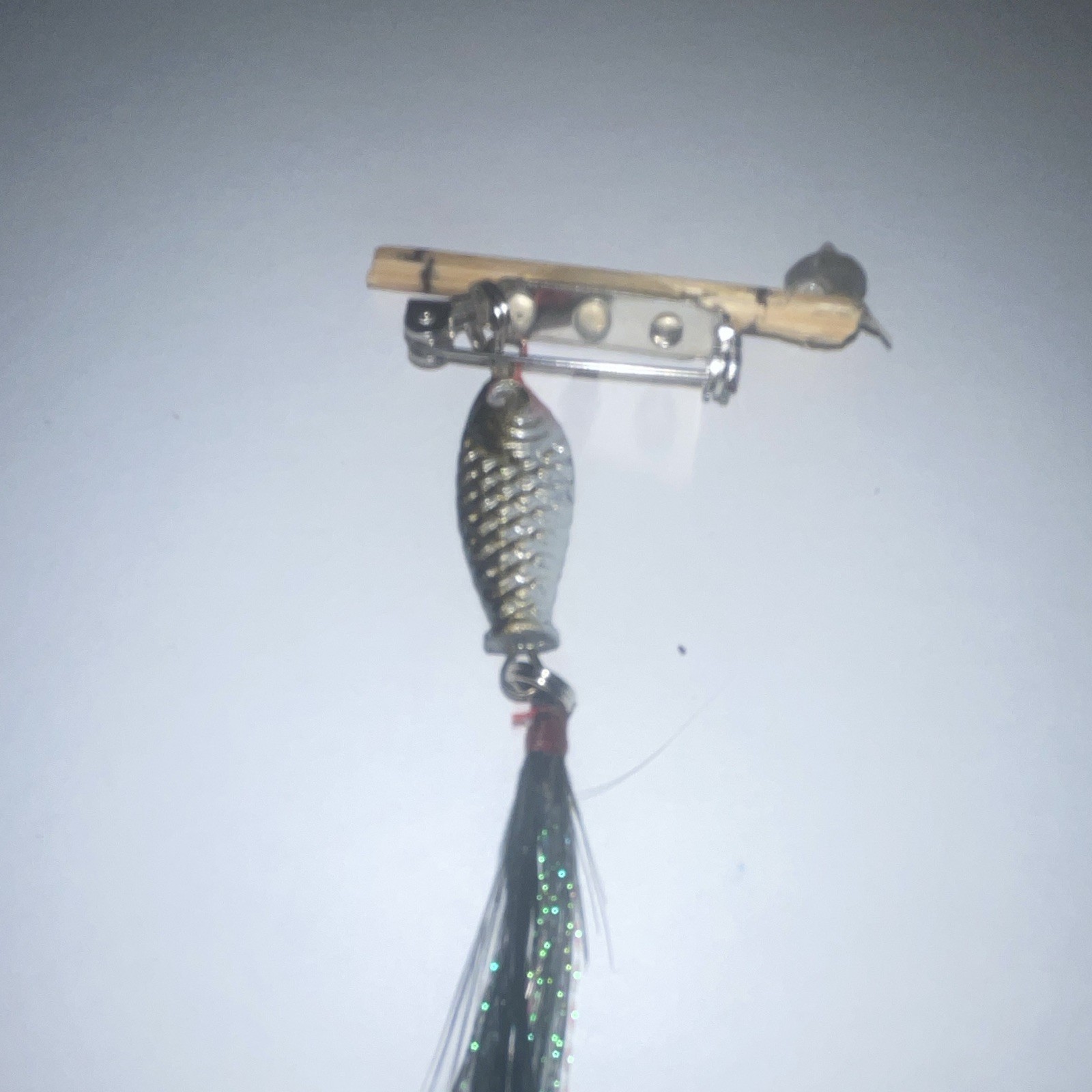 Fishing Lure Brooch Handmade Unisex Pin Brooch