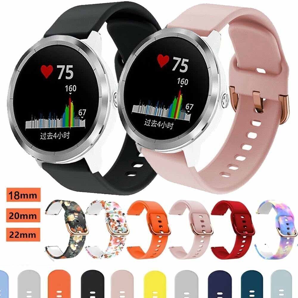 Silicone Watch Band Strap For Garmin Venu 3 2 3S 2S 2Plus SQ Vivoactive 3 4 5 4S