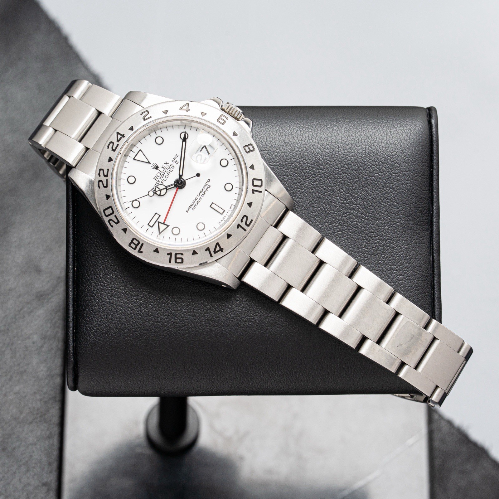 1995 Rolex Explorer II White 16570 40mm Polar