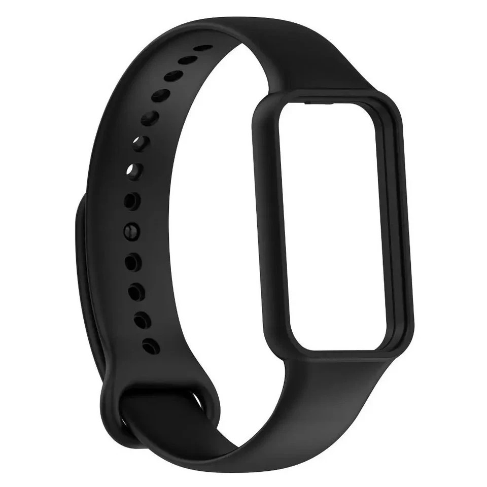 Silicone Strap for Amazfit Band 7 Replacement Bands Soft Adjustable Wristbands