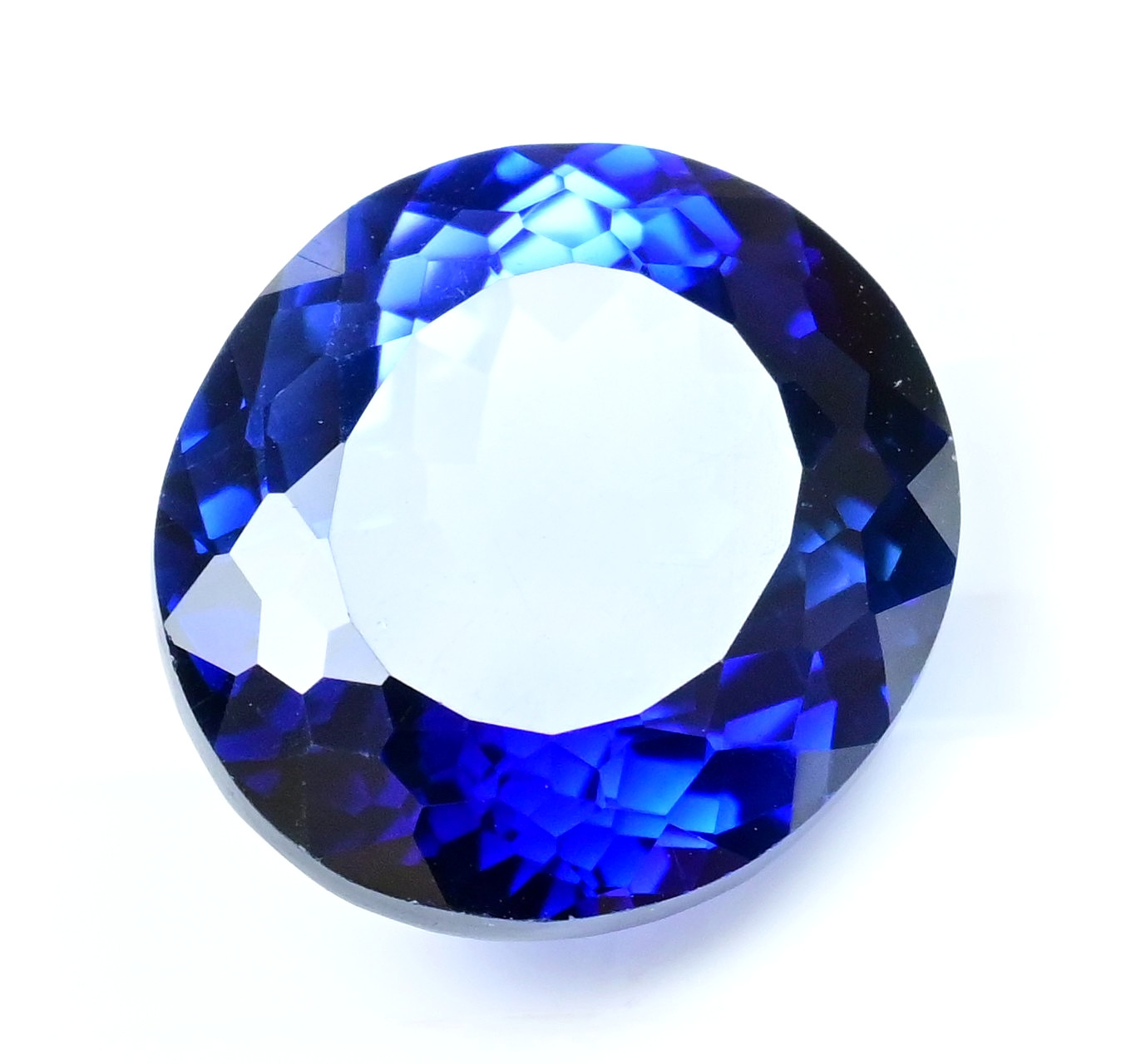 28.25 Ct Natural Ceylon Blue Sapphire Oval Certified Flawless Loose Gemstone