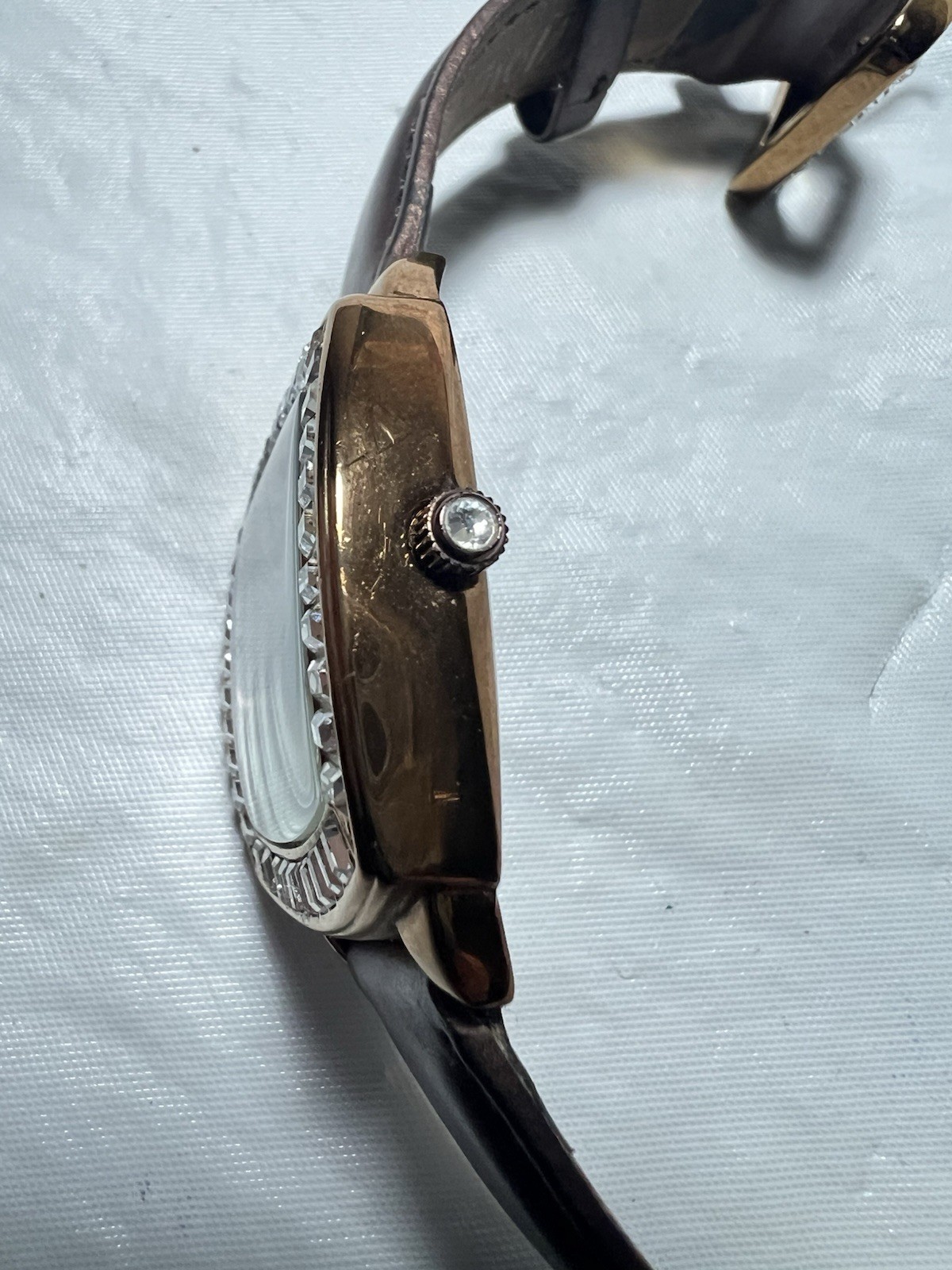 victoria wieck Beverly Hills,B8622, Crystal Studded, mother-Of-Pearl, ladies Wat