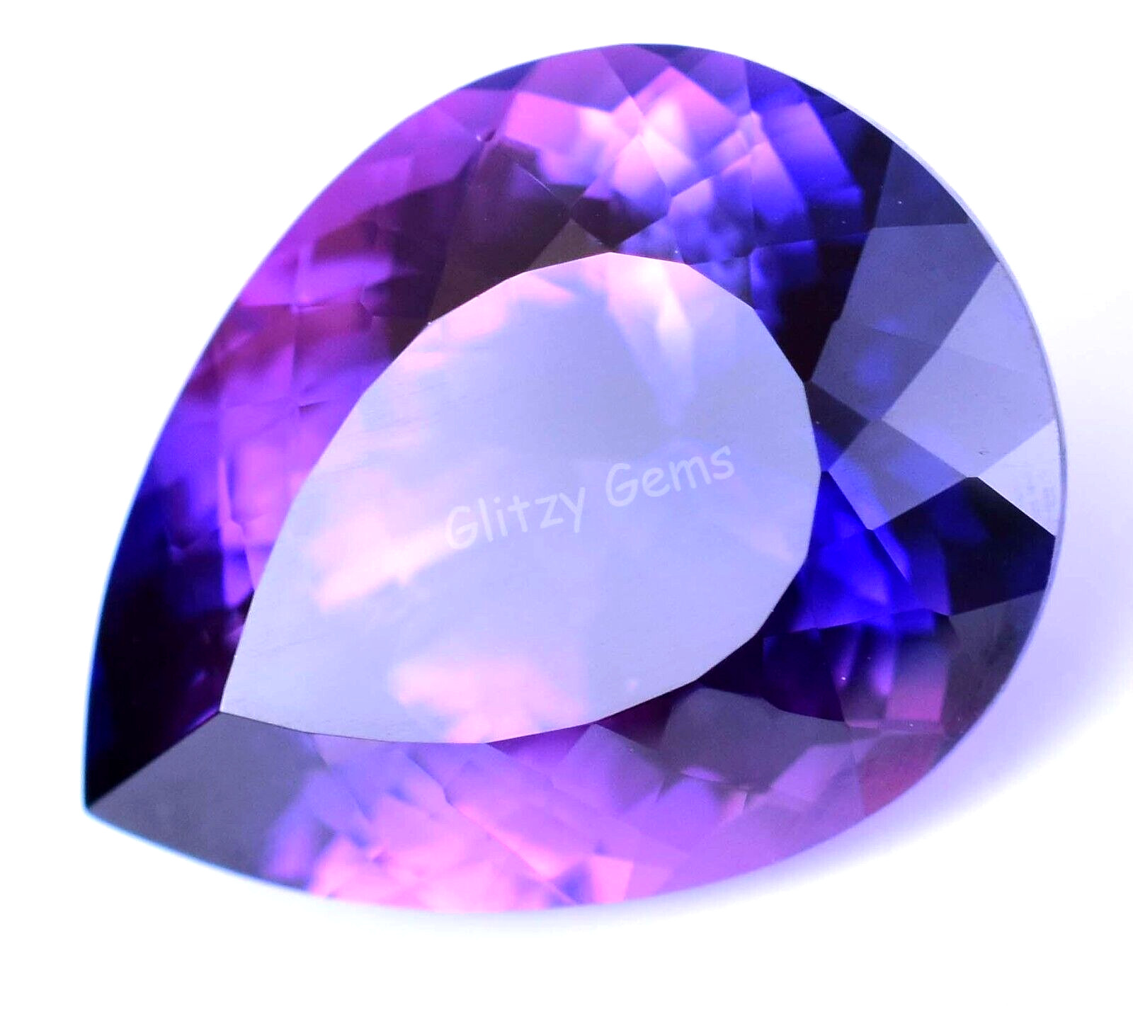 Natural Boysenberry Sapphire 19.50 Ct Pear Certified Flawless Loose Gemstone