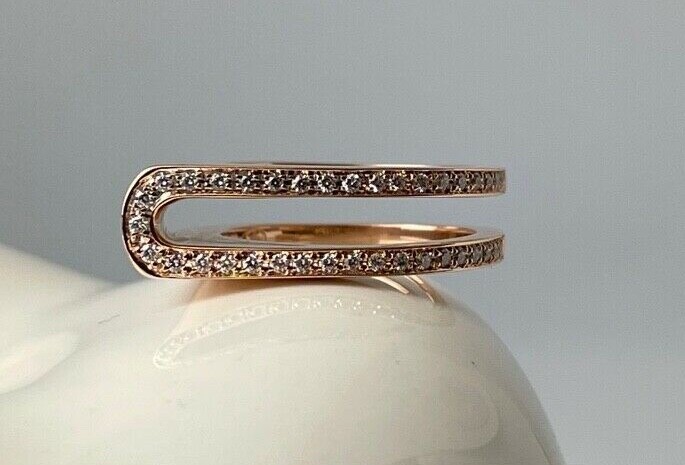 “TORRINI” DESIGNER RING from ITALY with approx. 0.26 ct. BRILLIANT, 18ct. ROSE GOLD