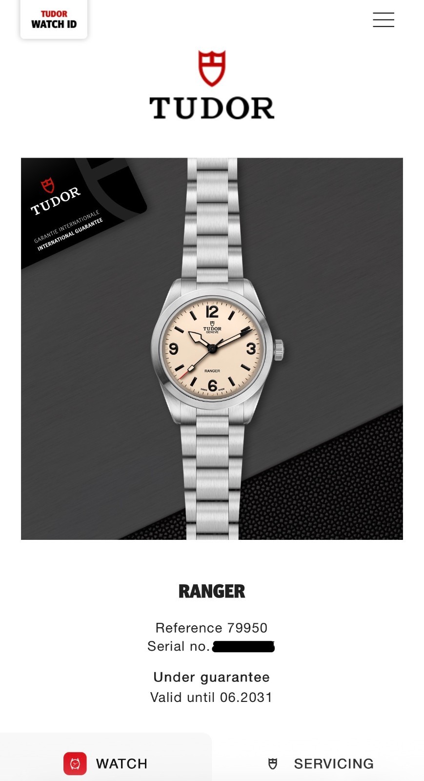 2026 NEW Tudor Ranger Beige Dial Bracelet 39mm M79950-0008