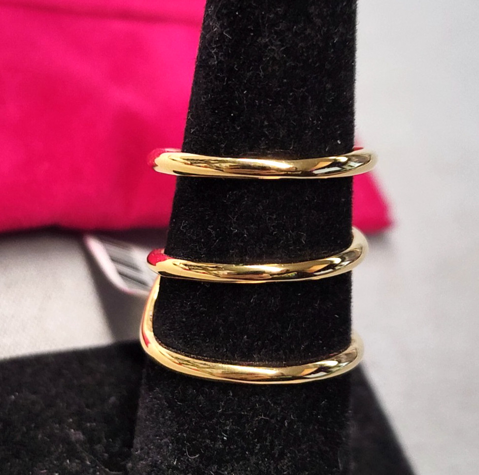 Hey Harper 14K Gold Plated DNA Ring sz 7