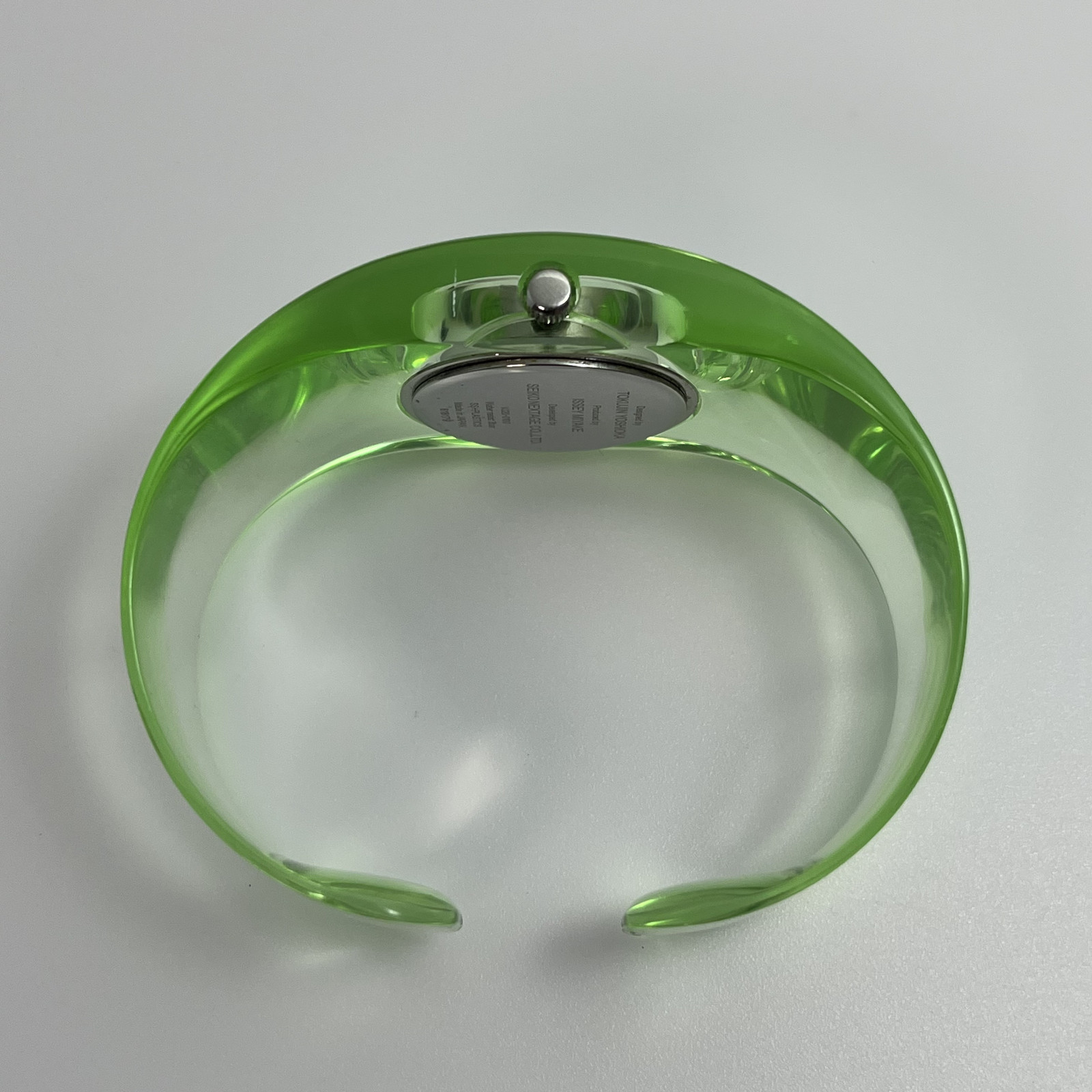 Seiko Issey Miyake O NY0W001 Tokujin Yoshioka Qz Light Green Bungle Case #B779
