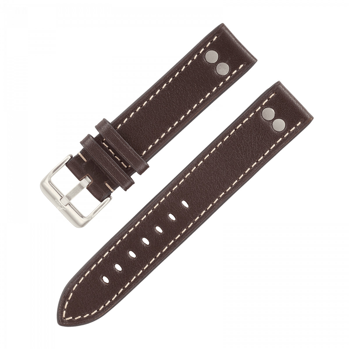 Laco Pilot Strap Brown Handmade 22 MM without Buckle Genuine New