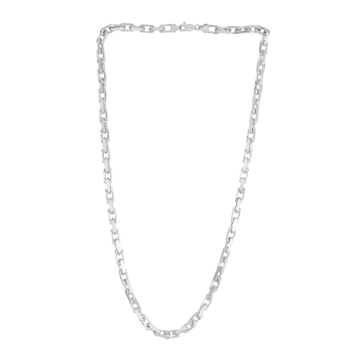 Floreo .925 Sterling Silver 5mm Solid French Cable Chain Necklace