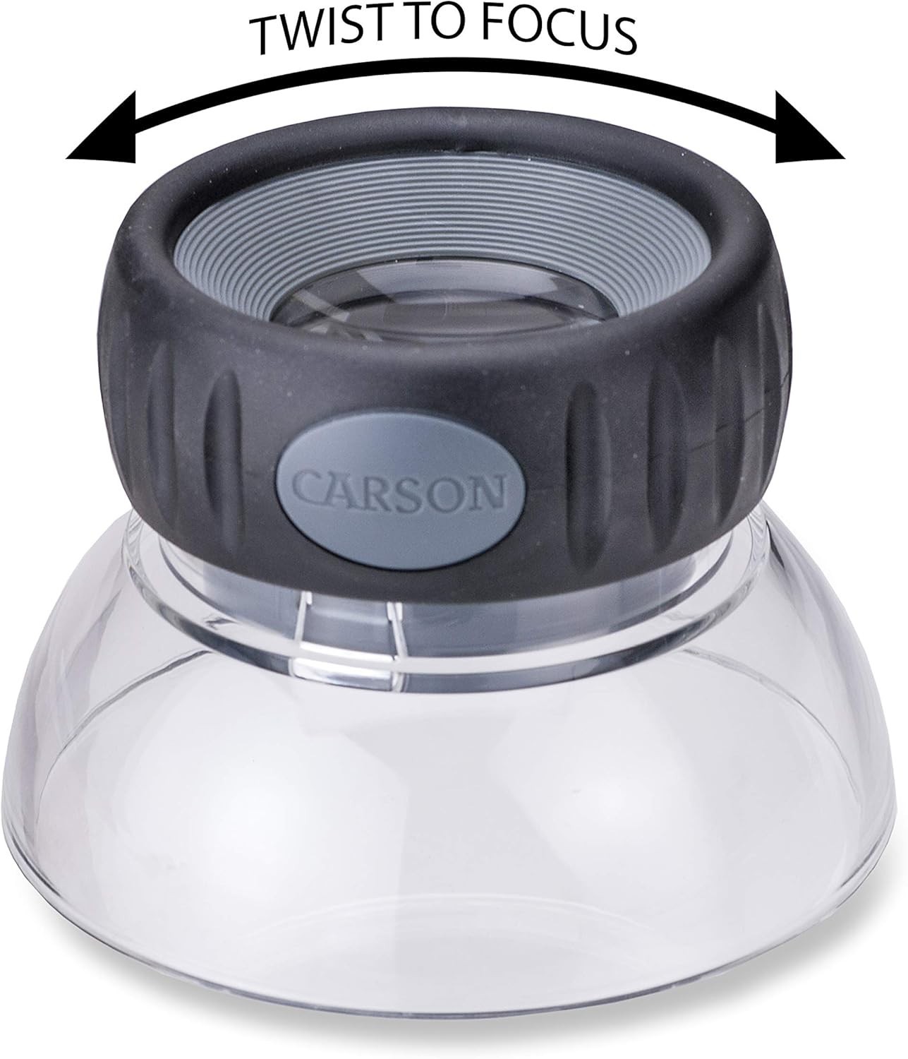 Carson LumiLoupe Plus 5.5X Power Loupe with Dual Focus – Crystal Clear Viewing