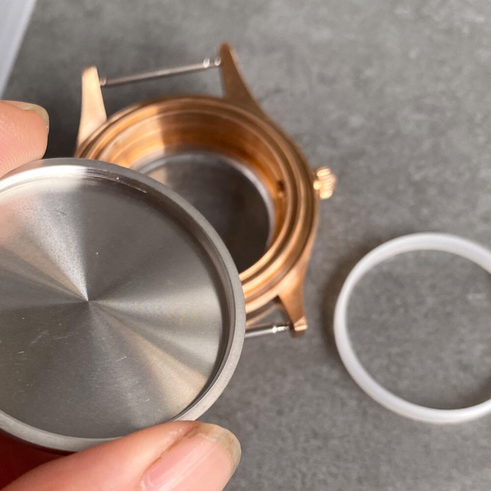 40mm Bronze Watch Case Fit NH34 NH35 NH36 NH38 Automatic Movement Sapphire Glass