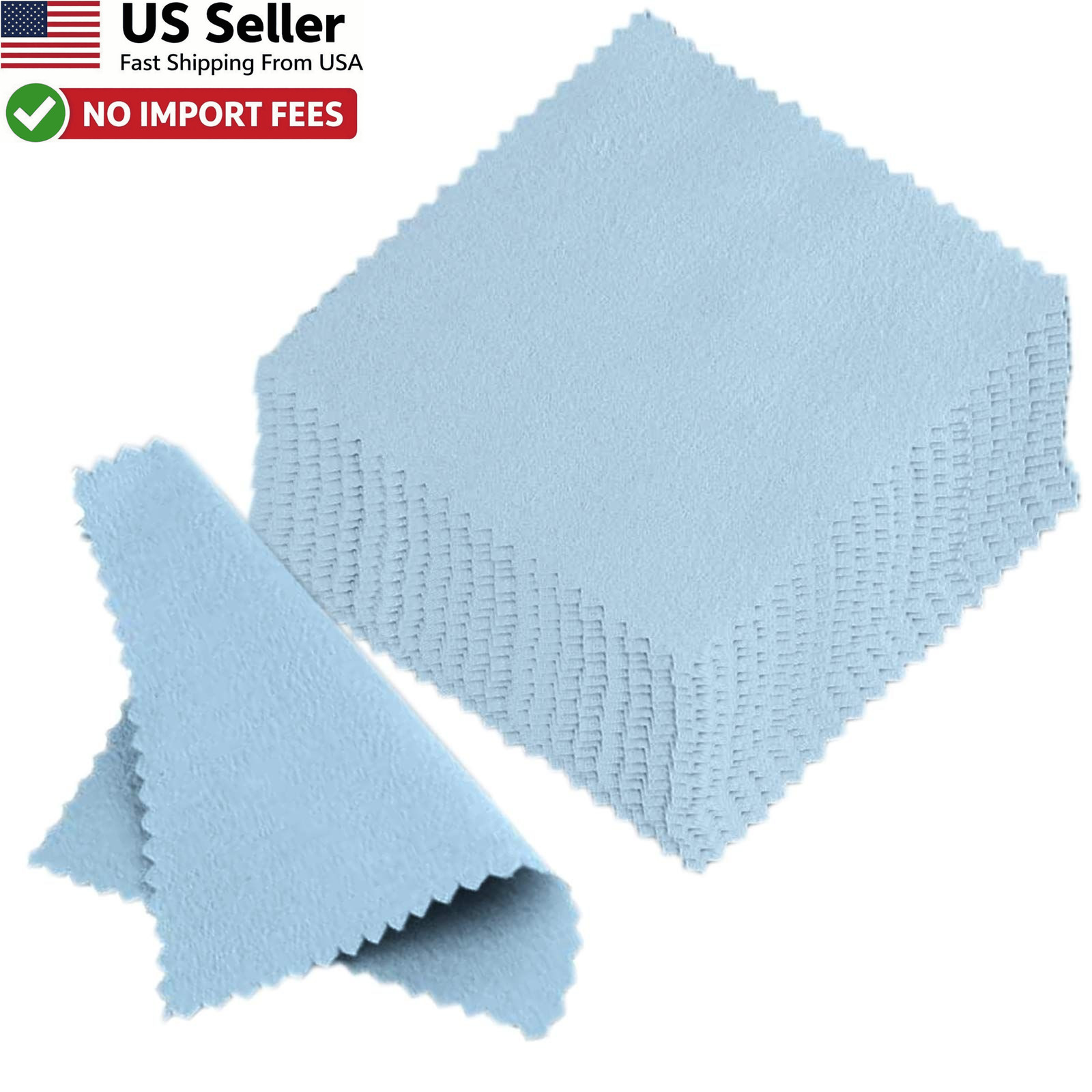 50pcs Jewelry Cleaning Cloth Polishing for Sterling Silver Gold 3.2×3.2″ FROM US