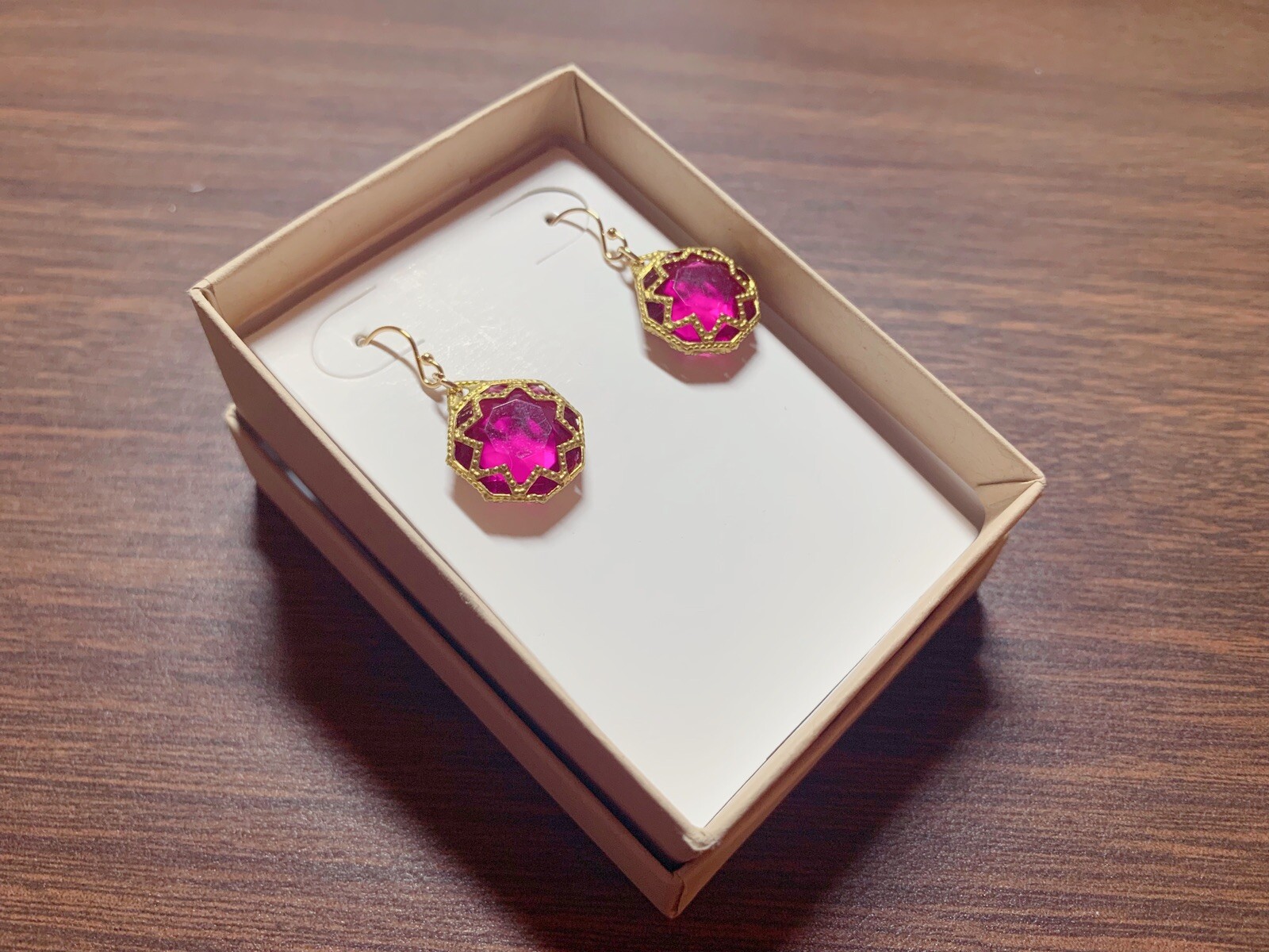 Handmade Multi Choose Korean Style Earrings With Glass Or Pearl (14KT Gold Hook)
