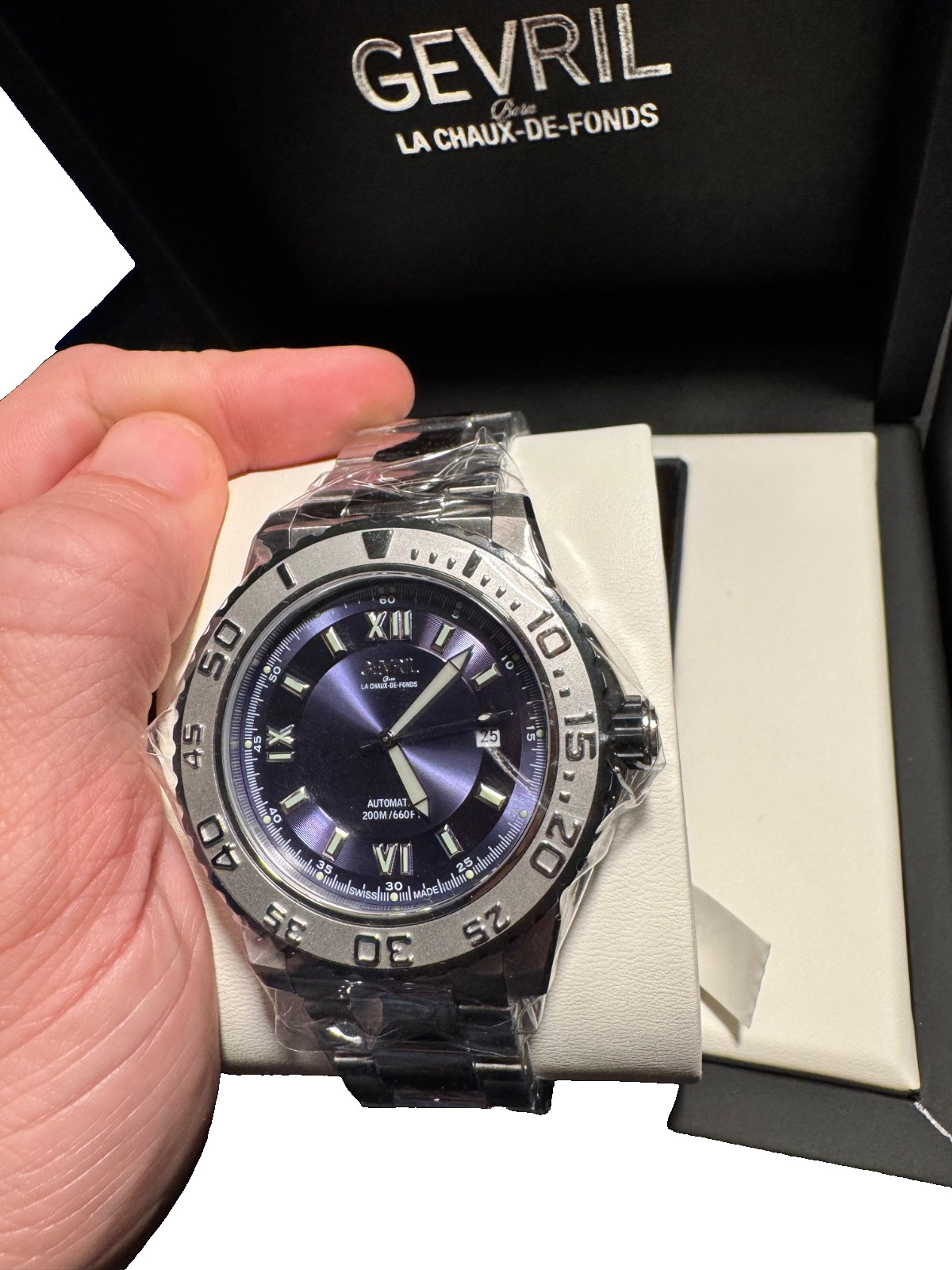 Limited Edition Brand New Grevil Seacloud Diver 45mm Blue Dial 3120B