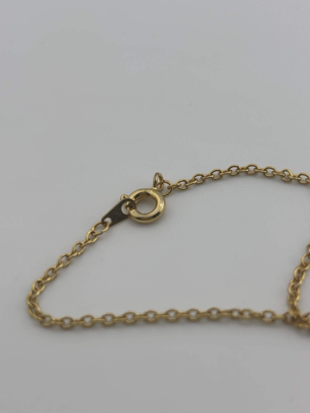 Gold Tone Butterfly Necklace 9.5in Long