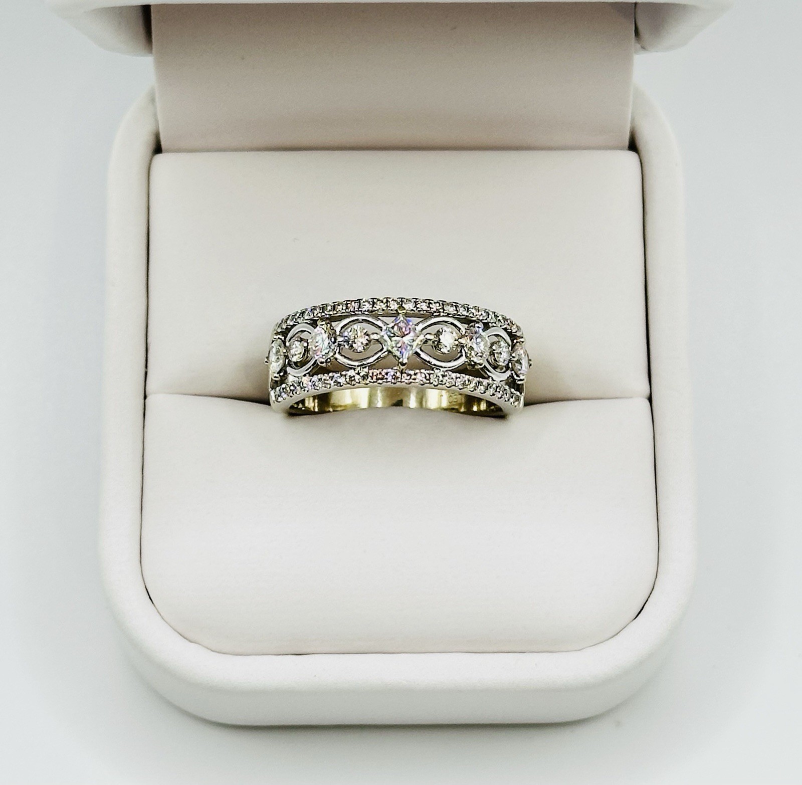 Kay’s The LEO First Light Natural Diamond Anniversary Band Ring 14k White Gold