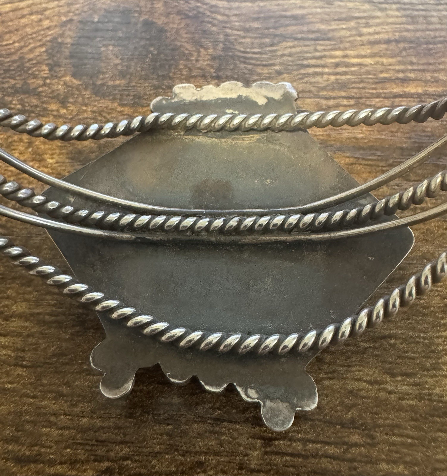 Vintage 1930-60s Southwestern Silver & Turquoise Cuff Bracelet – Fred Harvey Era