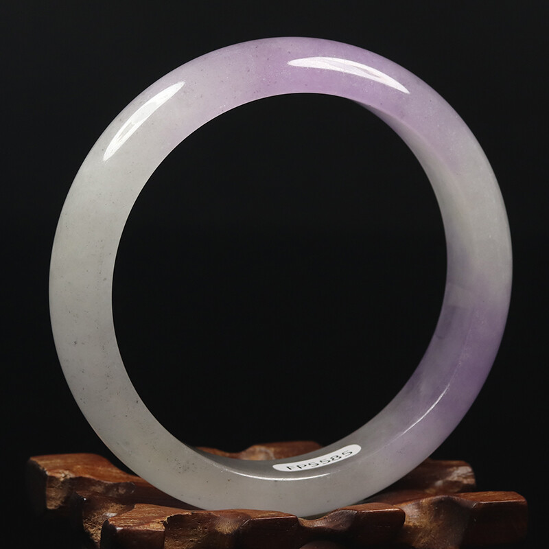 62mm Lavender Purple Jadeite Jade Bangle Bracelet Women’s Chinese Jade 11223