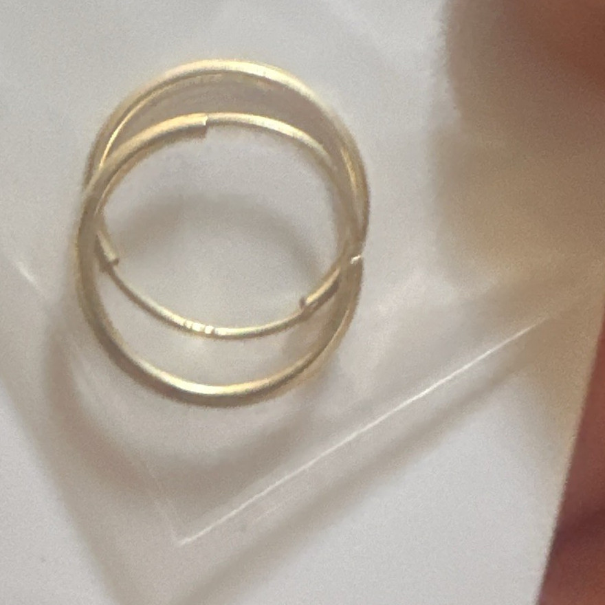 14k Gold Small Endless Hoop Earrings
