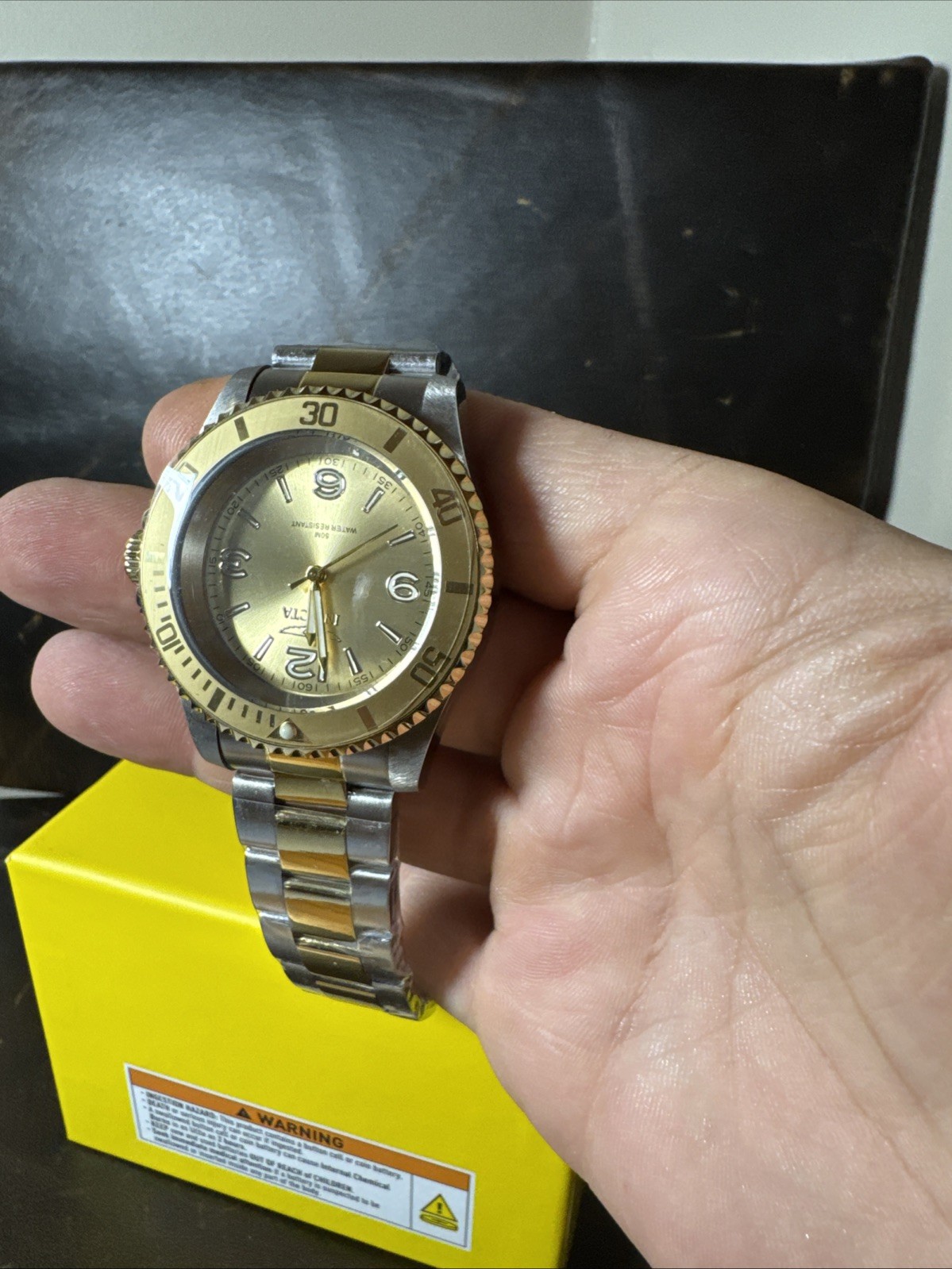 Invicta Specialty 69725 Men’s 41mm Gold Two Tone Stainless Steel Quartz Watch