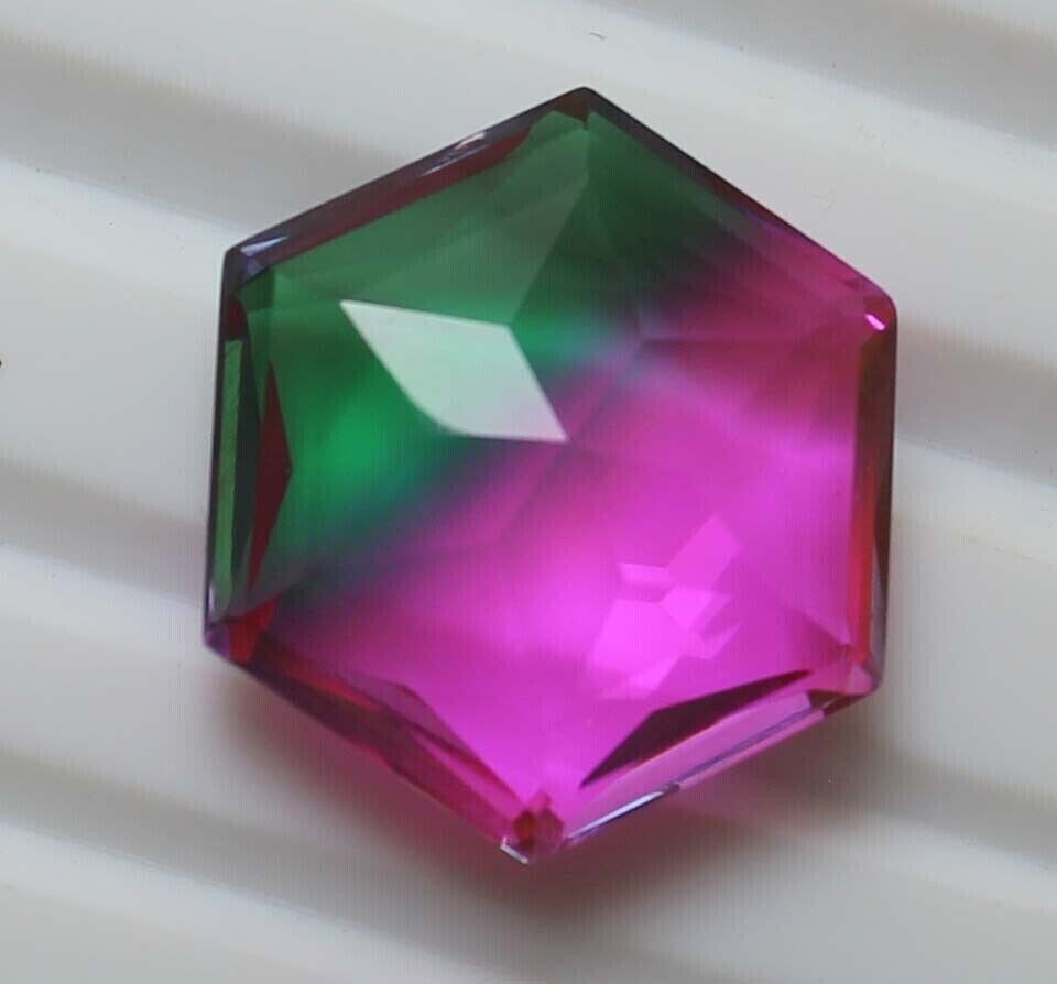 AAA+ Large Tourmaline 77.00 Ct Faceted Hexagon Cut Loose Gemstone Gift for Women
