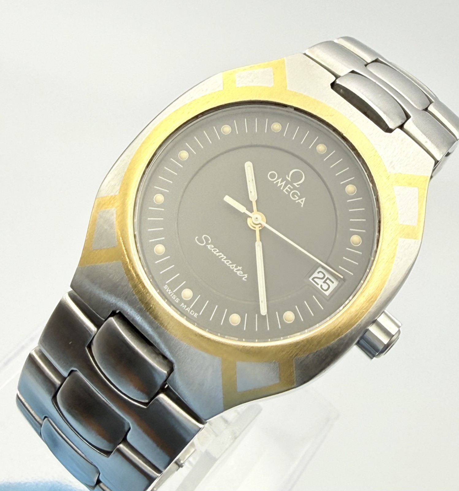 OMEGA Seamaster Polaris Vintage Date Quartz Watch Wrist 15cm (5.9in) – Rank B+