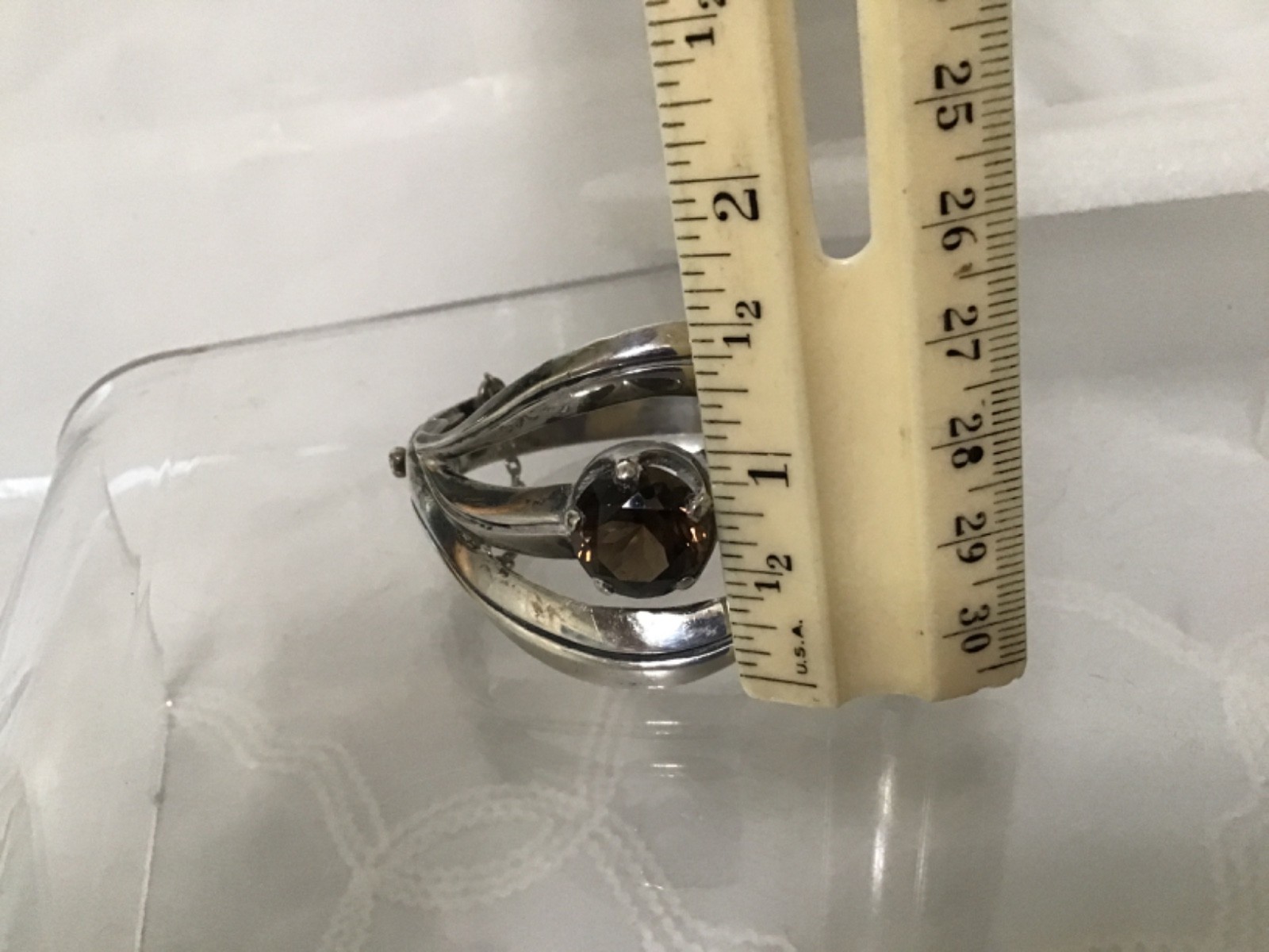 Taxco sterling silver 925 cuff hinged bangle fits 7.5″ wrist,,, 50g. , Mexico