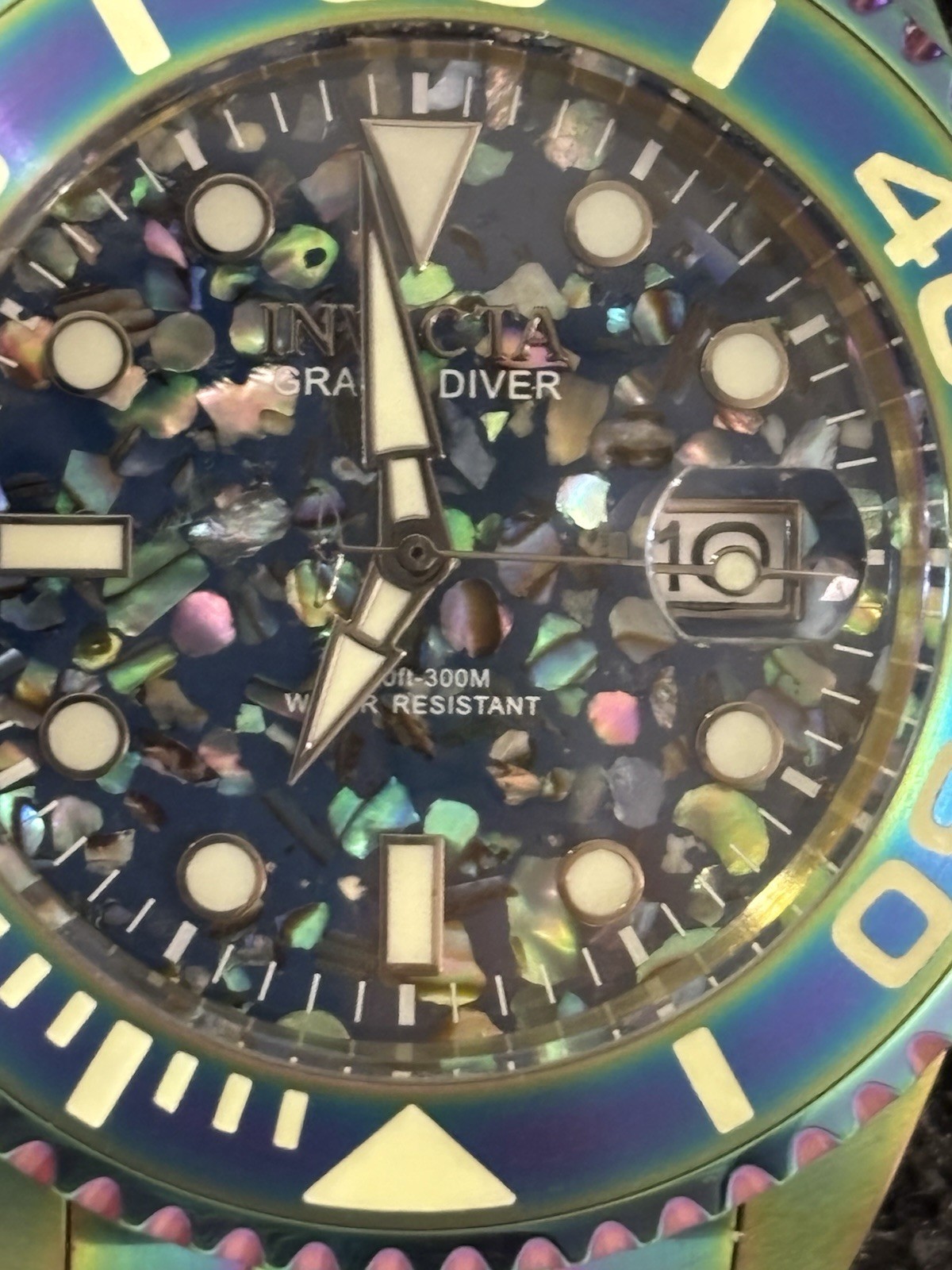 Invicta Grand Diver Men’s Automatic MOP Multicolor Dial Watch model 35760