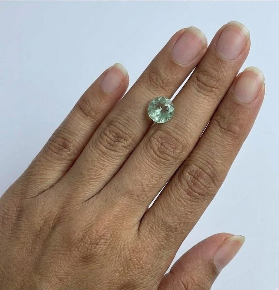 5x5MM Flawless Green Amethyst Round Cut VS1 Quality Loose Gemstone 200 PCS Lot