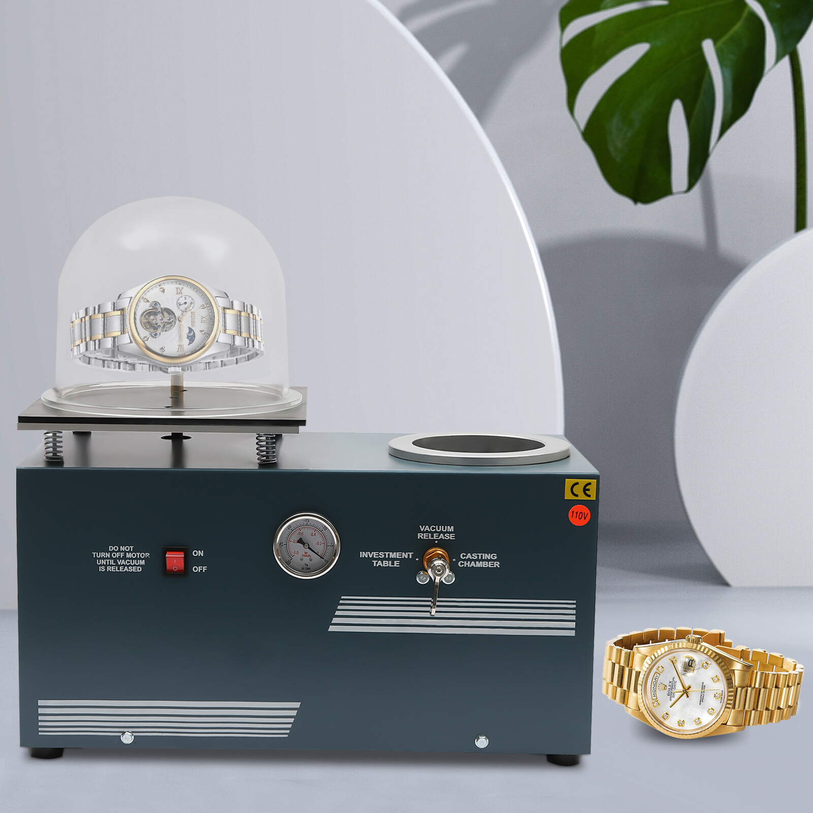 110V 2L Vacuum Investing Casting Investment Machine for Jewelry Lost Wax Cast
