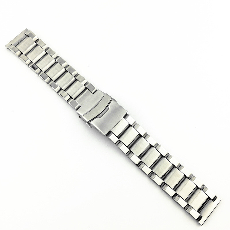 High Quality Mens Brushed Bracelet Stainless Steel Watch Band Strap 20 22 24mm