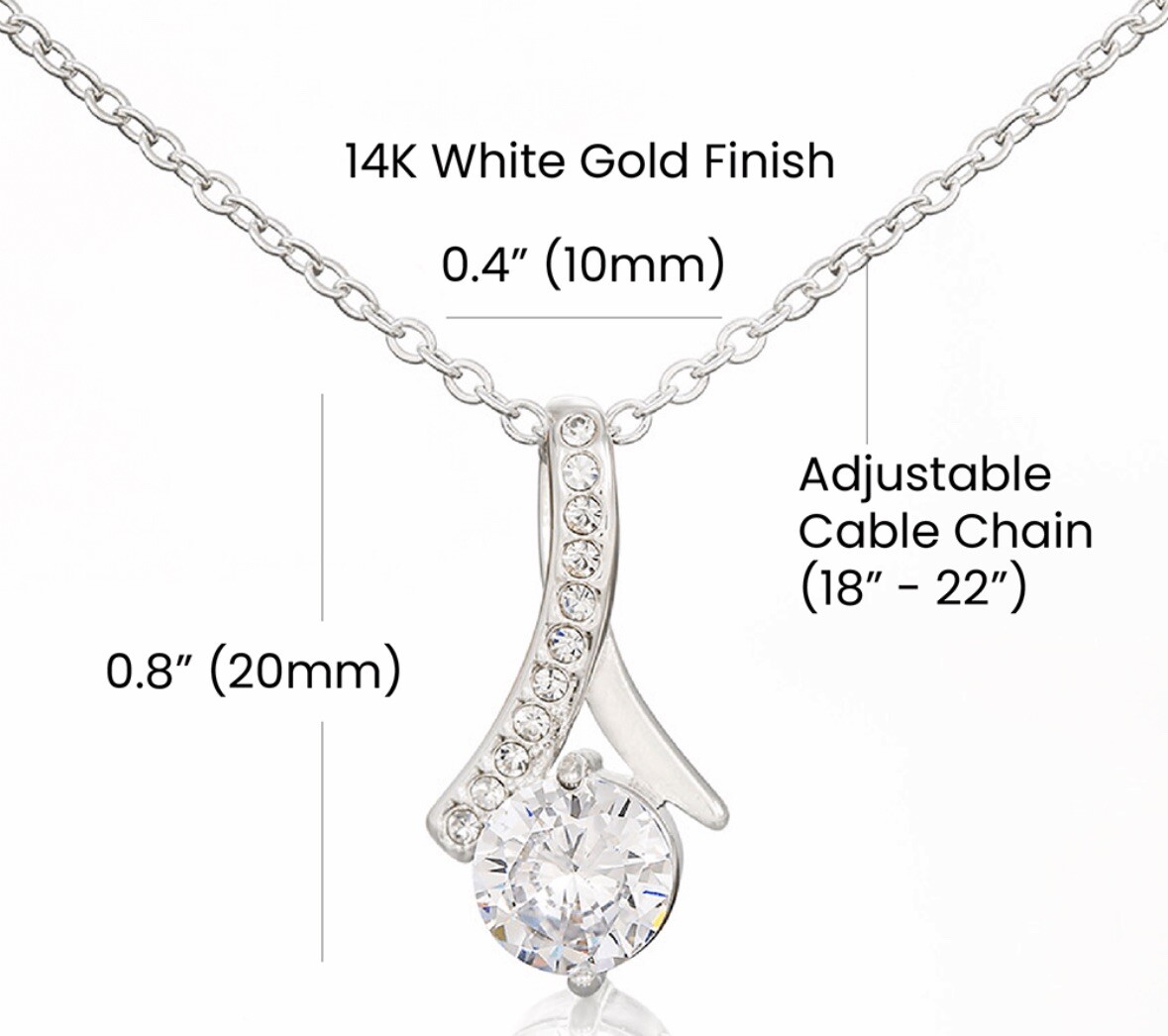 TO MY BEAUTIFUL MOM NECKLACE SOFT BOX GIFT HOLIDAY BIRTHDAY MOTHER’S DAY GIFT