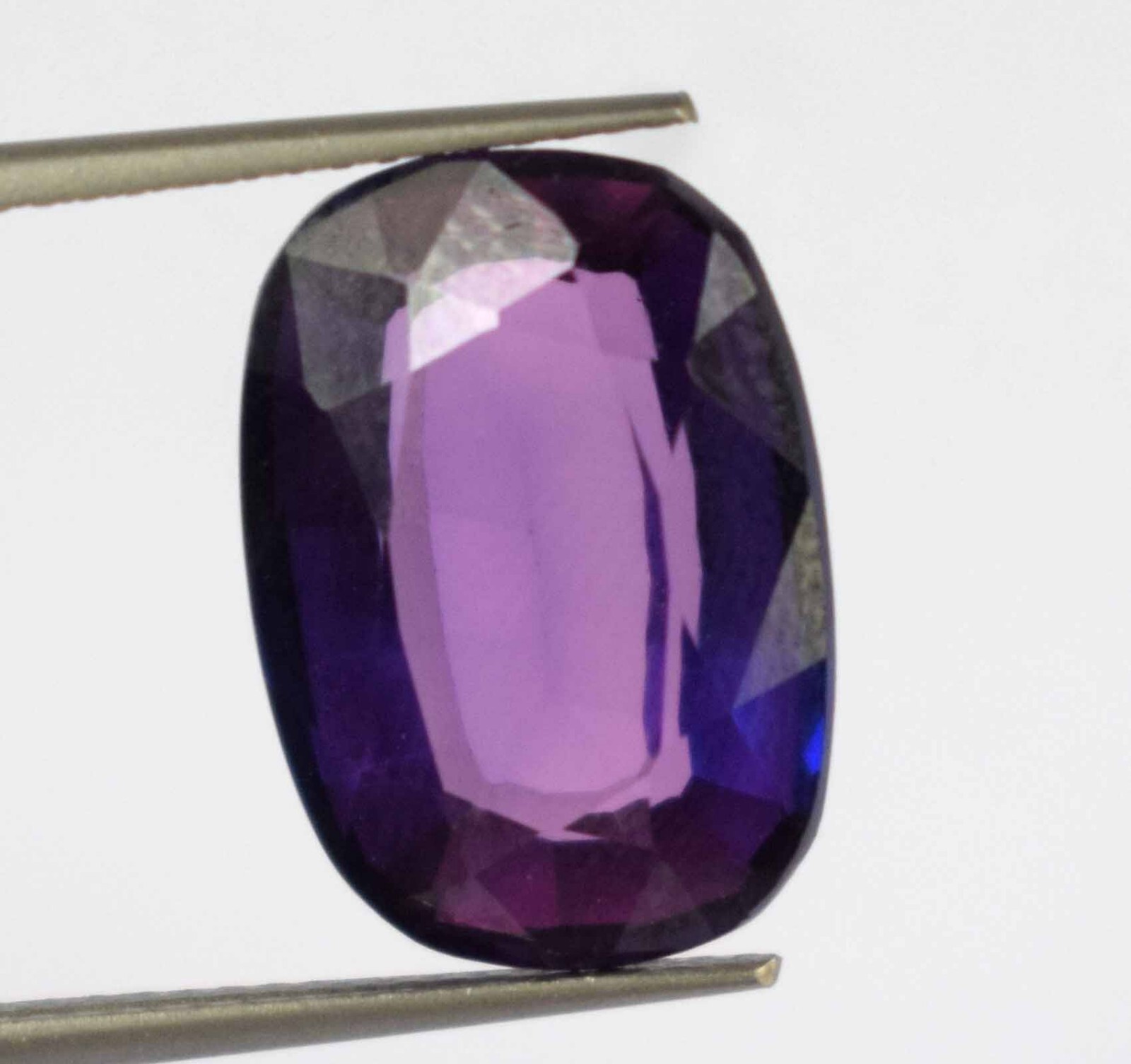 Purple Blue Boysenberry Sapphire 9.75 Ct Cushion Natural Gems Certified C5331