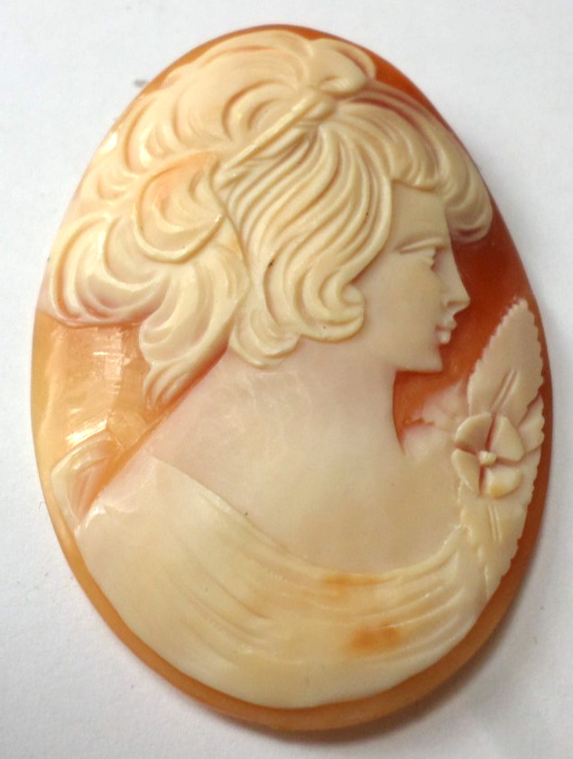 6 Vintage Loose Hand Carved Shell Women L-XL Classic Cameos 45×33 to 30x23mm