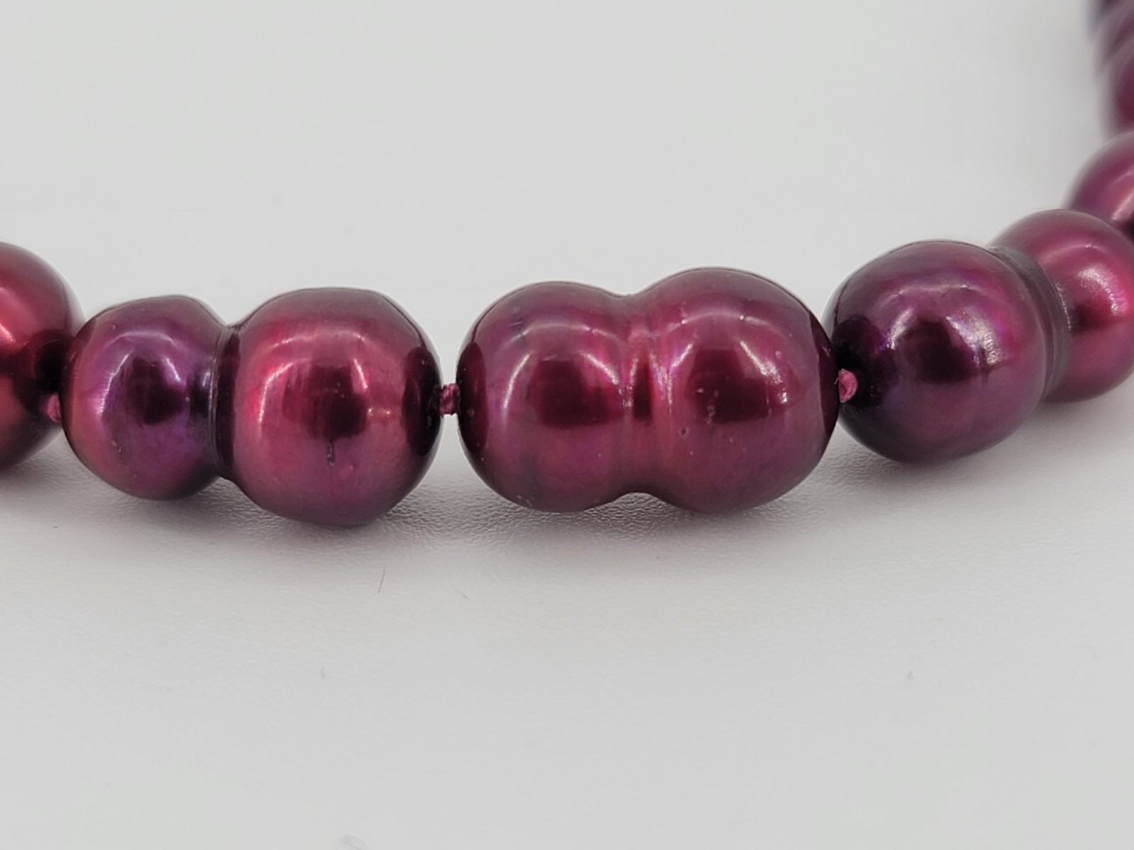 Beautiful HONORA Darker Red/Burgundy Pearl 20 Inch Necklace w/tag