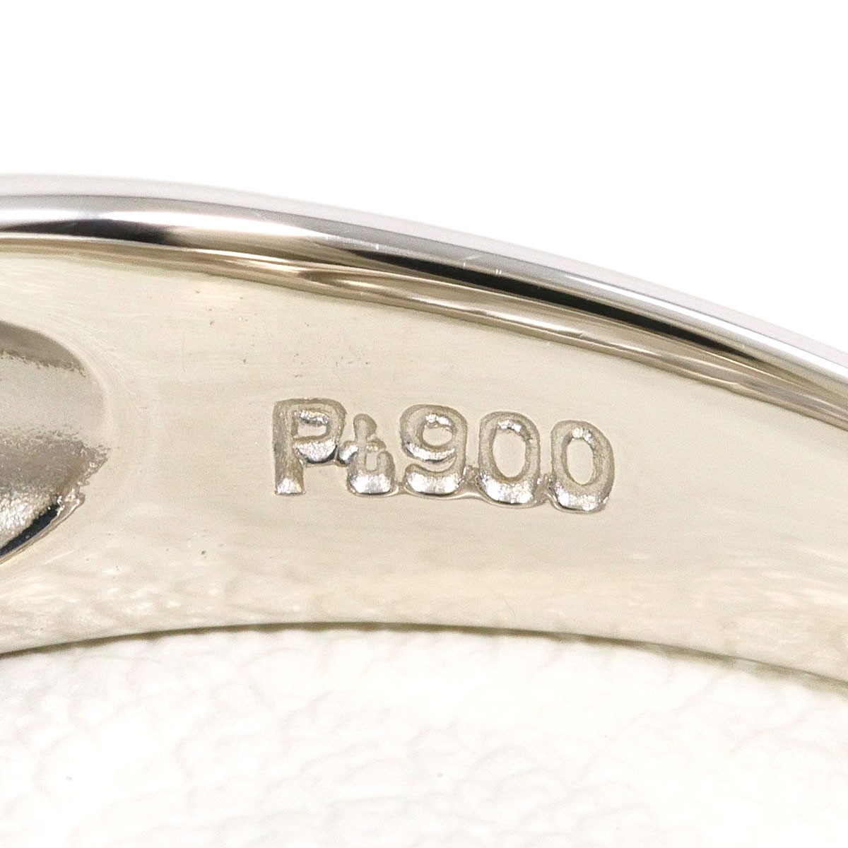 PT900 Platinum Ring 19 JPsize Diamond 0.28ct 6.7g Free shipping Used