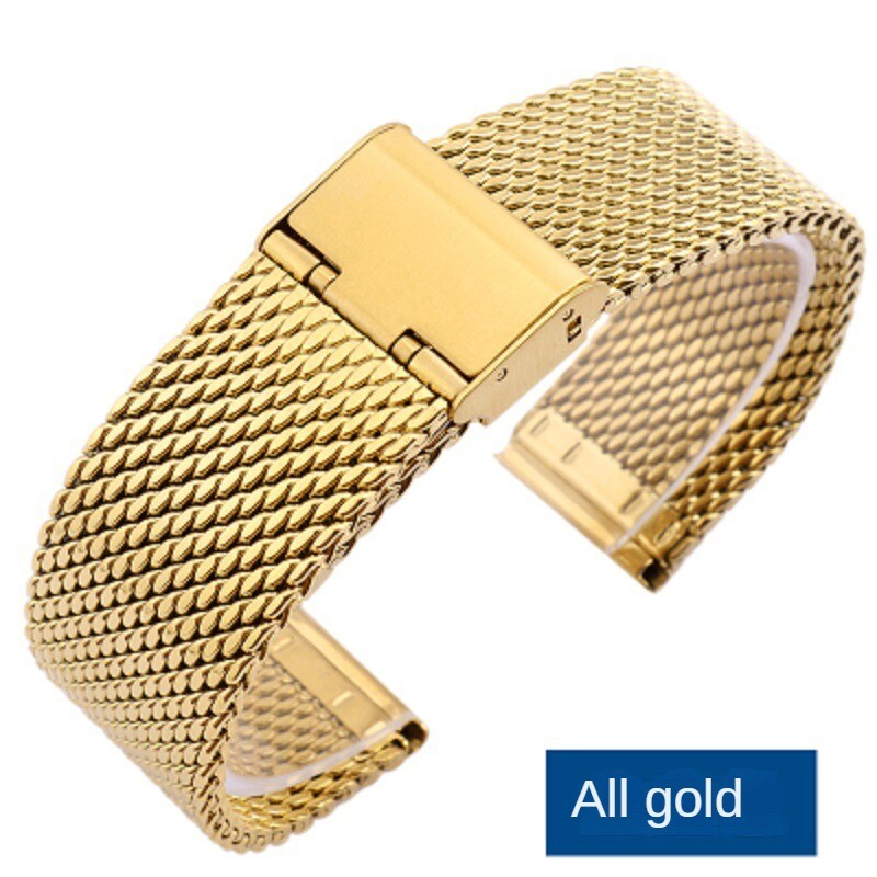 1.0 Wire Thicked mesh strap Milanese Braided Quick Release Watch Band 18 -24 mm