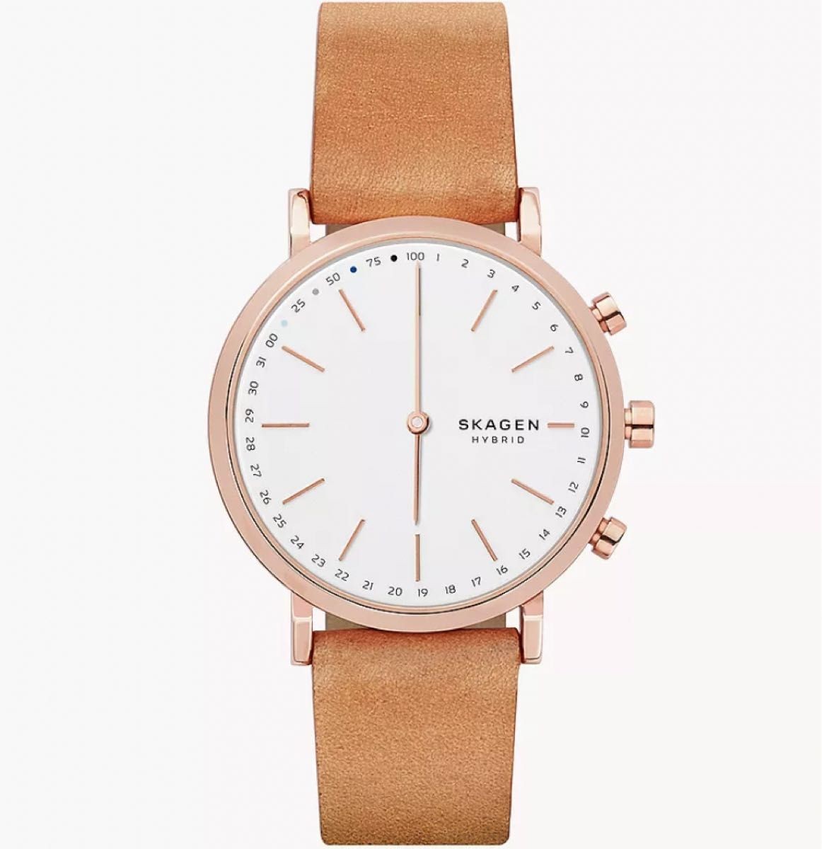 Brand New SKAGEN Hybrid Watch Light Brown x Pink Gold