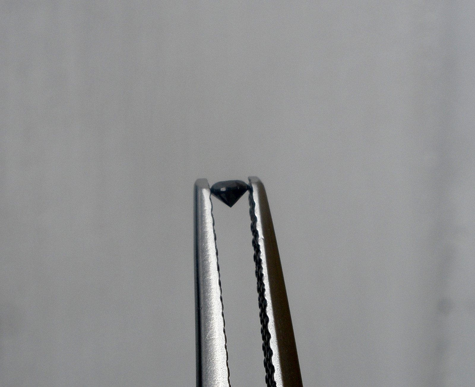 Natural Black diamond loose faceted round 1.3mm