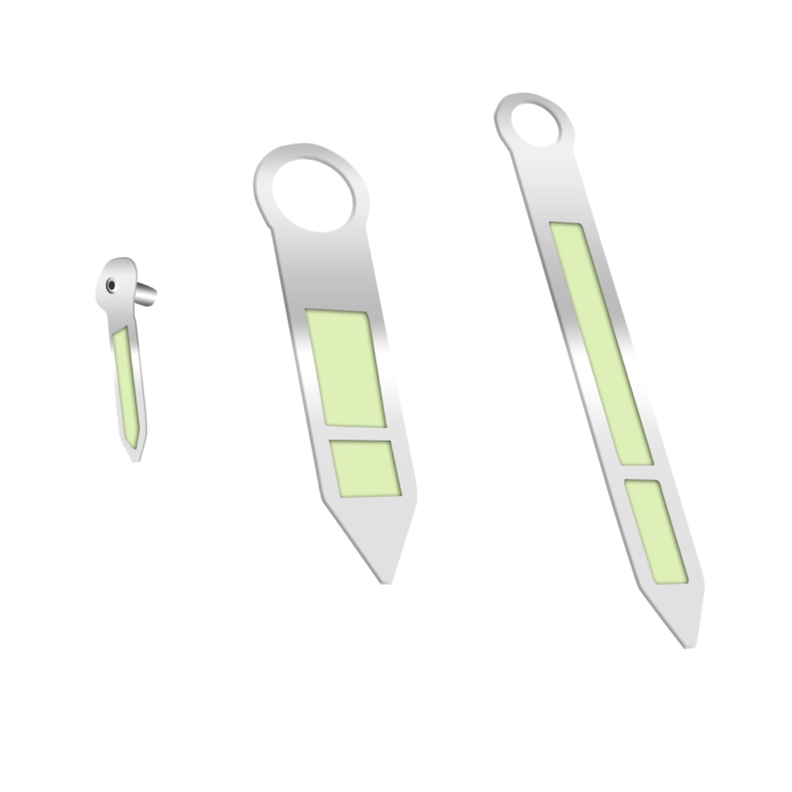 Luminous Green Watch Hands for ETA 6497/6498 Seagull ST3600/ ST3620 Movement L